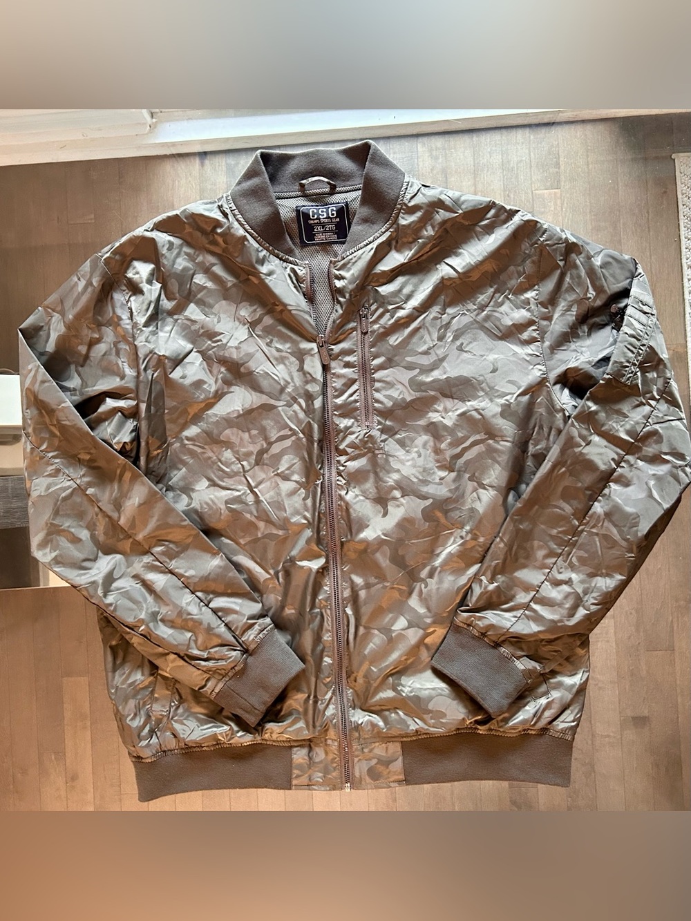 CSG- Men’s Bomber Camouflage Jacket – Camo Green